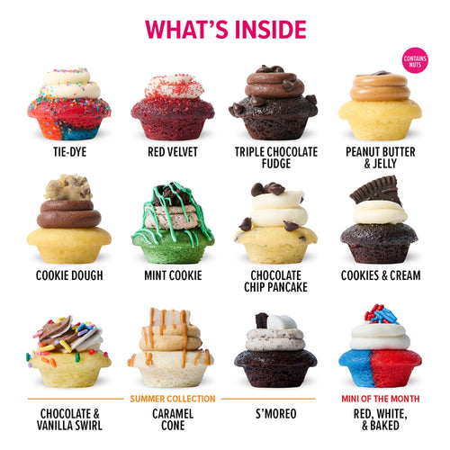 Birthday Gift Box 25-Pack w/ Zodiac Cupcakes